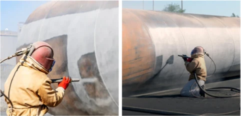Garnet sandblasting process Garnet sandblasting process
