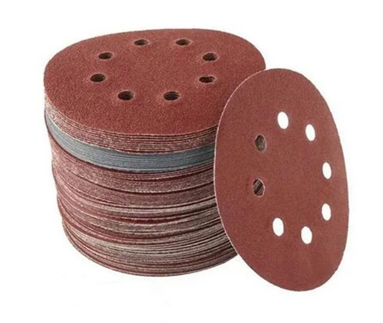 Red sanding discs with hole750 Red sanding discs with hole750